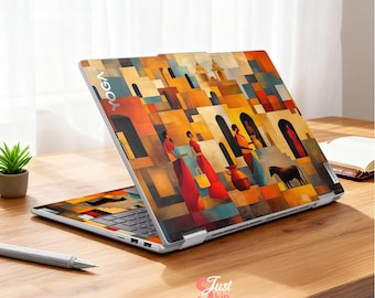 Abstract Macbook Skin Hp Pavilion 15 Decal Picasso-Inspired Style Vinyl Laptop Stickers for Lenovo Ideapad Dell Latitude Omnibook Acer