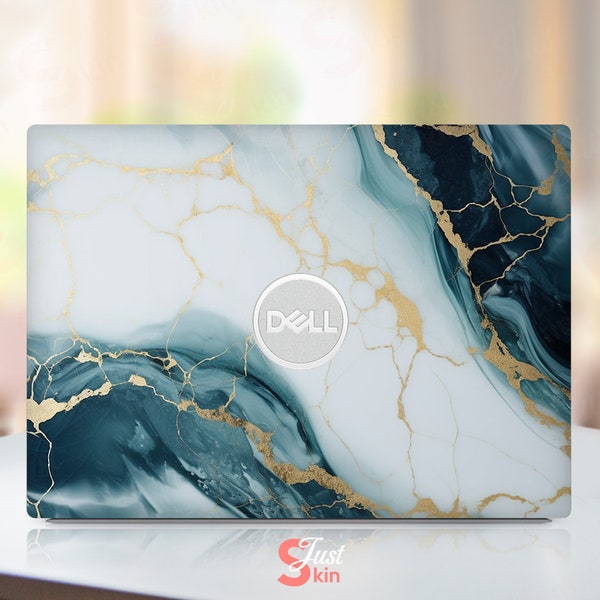 Dell Noetbook Decal,Autumn Gift For Him,Personalization Marble Texture Vinyl Skin Fits Dell Xps Latitude Inspiron Vostro Precisio