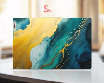 Laptop Sticker, Lenovo Accessories, Customizable Gift Cool Marble Vinyl Decal For Legion Yoga Thinkpad Thinkbook Ideapad Series