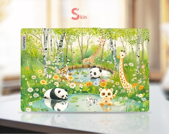 Lenovo Laptop Decal Personalized Gift Giraffe Design Vinyl Decal for Legion Yoga Thinkpad Thinkbook Ideapad Series