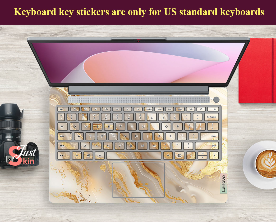 Lenovo Laptop Accessories Mother's Day Gift Customized Yellow Marble ...