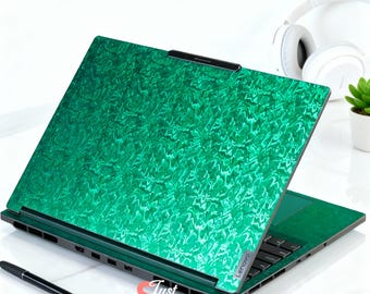 Textured Liquid Metal Laptop Skin, Abstract Swirl Decal for Macbook Pro Air, Custom Wrapr for Lenovo Dell Hp, Wavy 3D PC Sticker Gift