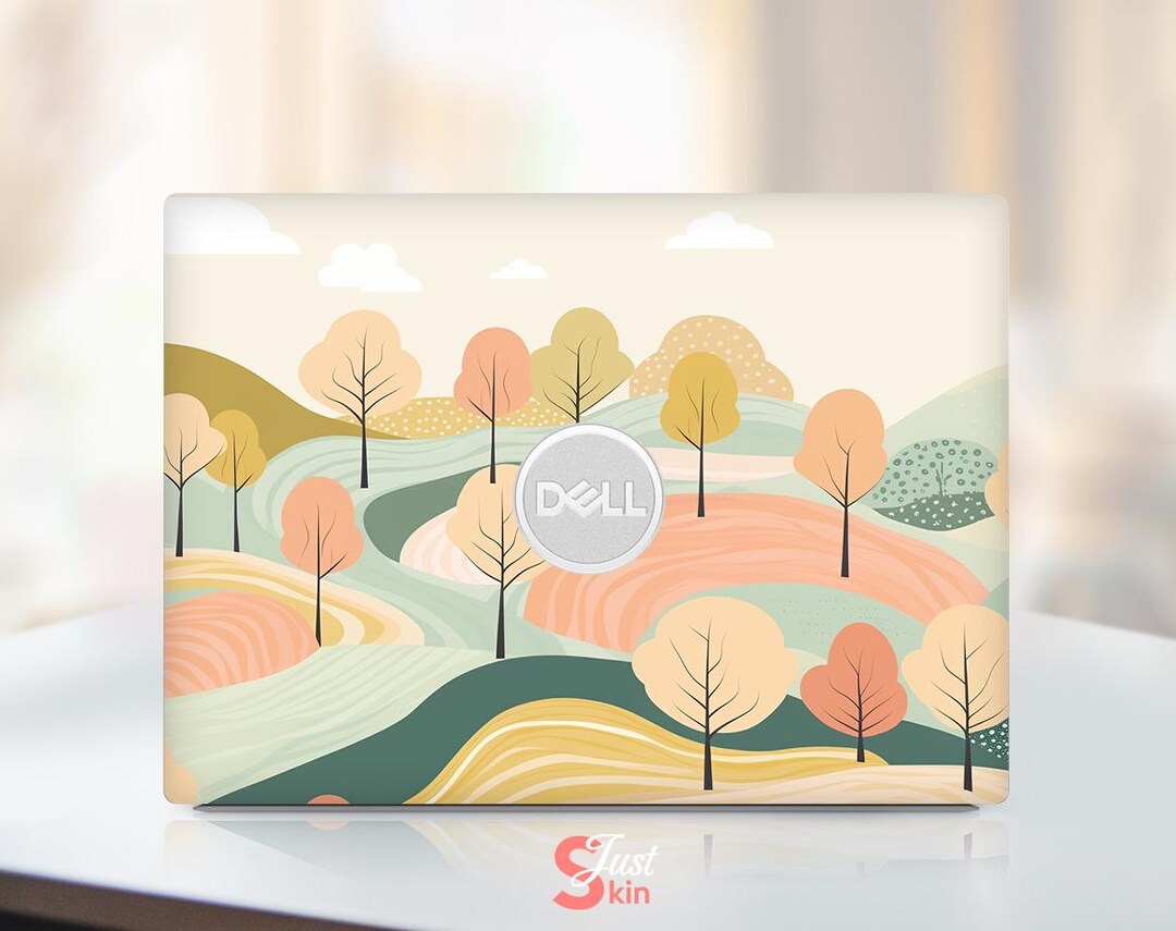 Dell Computer Sticker Custom Personalized Oil Painting Tree Gift ...