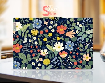 Lenovo Laptop Skin,Lenovo Yoga Keyboard Cover,Personalized Flowers Vinyl Decal for Legion Yoga Thinkpad Thinkbook Ideapad Series