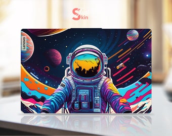 Lenovo Skin Cabrio Laptop, personalisiertes Geschenk, einzigartiges Astronaut Design Vinyl Aufkleber für Legion Yoga Thinkpad Thinkbook Notepad Serie