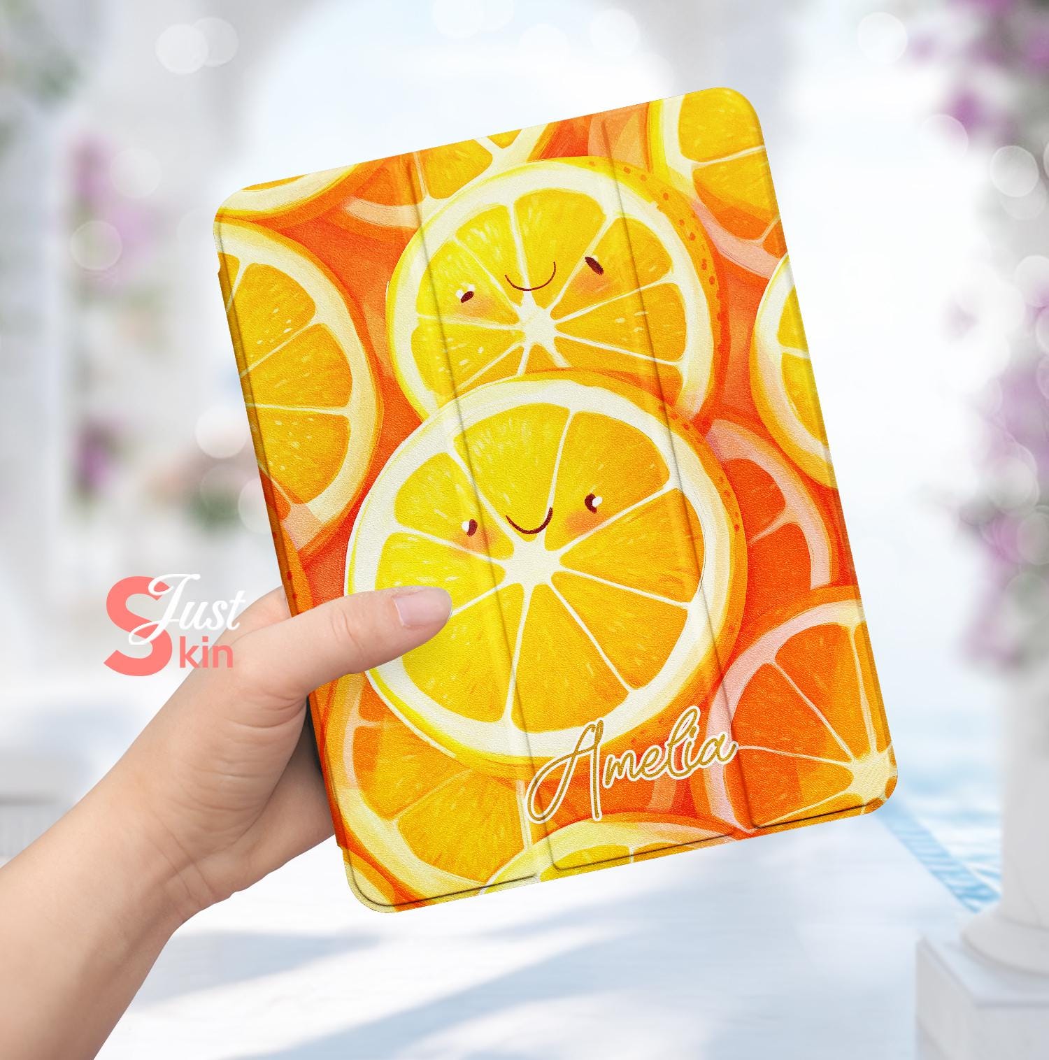 IPad 第10世代ケース、フルーツオレンジデザイン、iPad Pro 2024-11