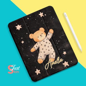 Dancing Bear Cartoon Ipad Case Protective Cover Ipad Accessory for Ipad Air 1/2-9.7" Ipad Air 3/Pro-10.5" Ipad Mini 4/5-7.9" Pro 2017-12.9"
