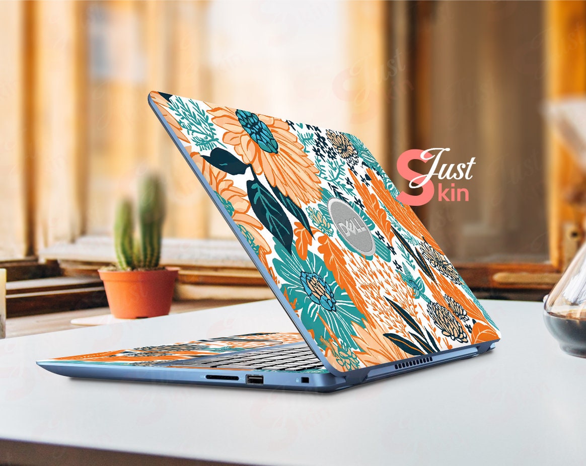 Dell Laptop Xps Skin Stickers Personalization Gift Orange Aesthetic ...