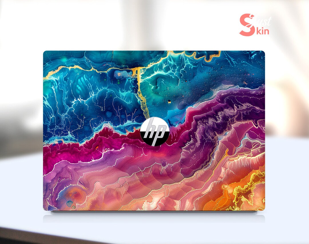 Hp Laptop Skin Daughter Birthday Gift Gradient Spray Design Vinyl Decal ...