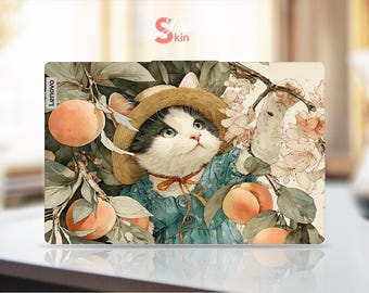 Yoga 7 2-in-1 16AKP10 Lenovo Laptop Sticker Custom Gift Cat in the Orchard Design Vinyl Decal for Legion  Thinkpad Thinkbook Ideapad Series