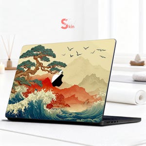 Stickers pour ordinateur portable Hp Elitebook 845 G11 Dell Skin Keyboard Lenovo Stickers 14 pouces Peinture de paysage pour Macbook Xps Zbook Yoga Acer