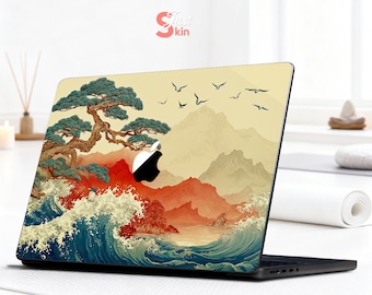 Stickers pour ordinateur portable Hp Elitebook 845 G11 Dell Skin Keyboard Lenovo Stickers 14 pouces Peinture de paysage pour Macbook Xps Zbook Yoga Acer