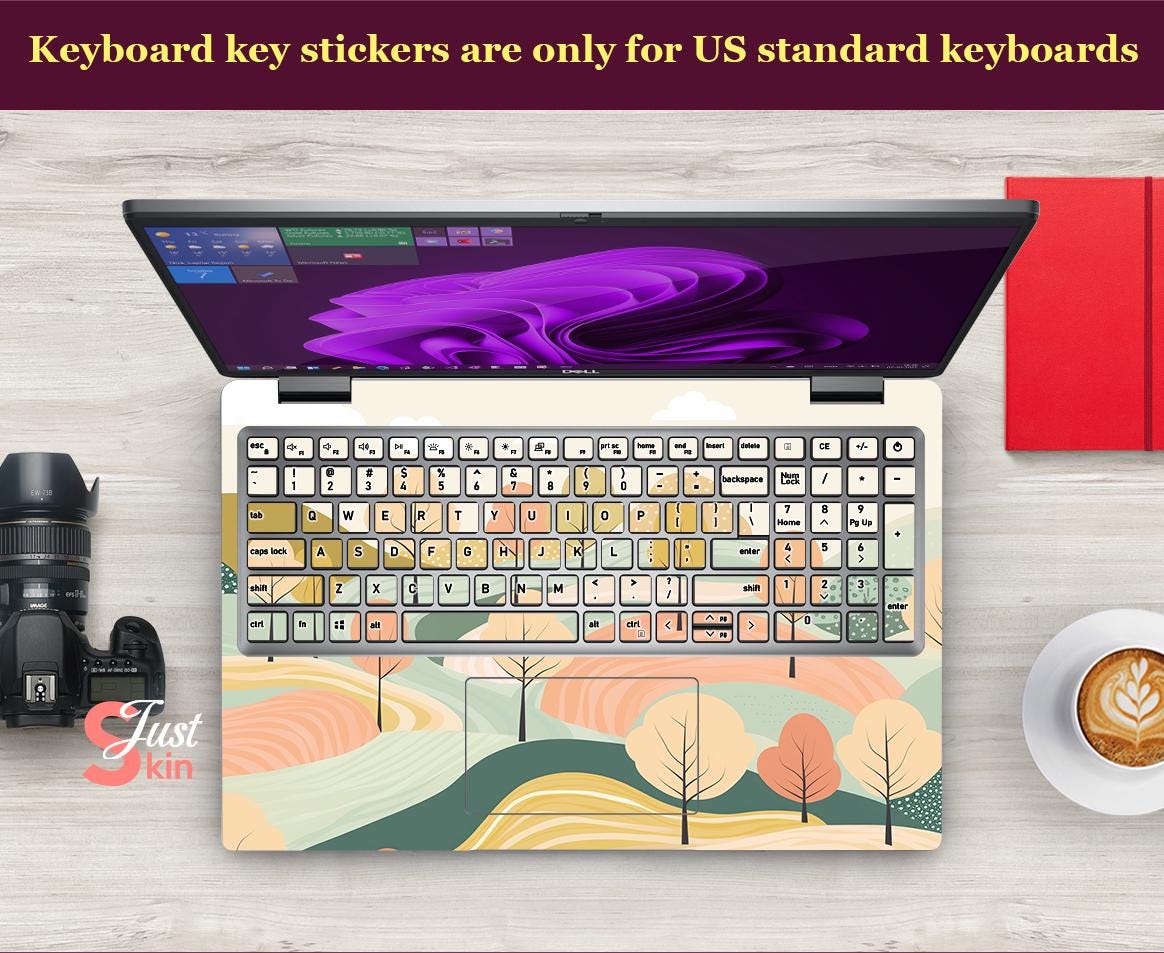 Customizing Computer Stickers Dell Computer Sticker Custom Personalized Oil Painting Tree Gift ...