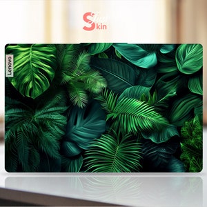 Lenovo Laptop Sticker Custom Anniversary Gift Green Plant Design Vinyl Decal for Legion Yoga Thinkpad Thinkbook Ideapad Series