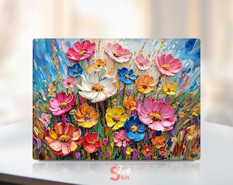 Dell Laptop Sticker, Personalized with Beautiful Flower Pattern, Unique Gift Vinyl Decal, Fits Dell XPs Latitude Inspiron Vostro Precisio