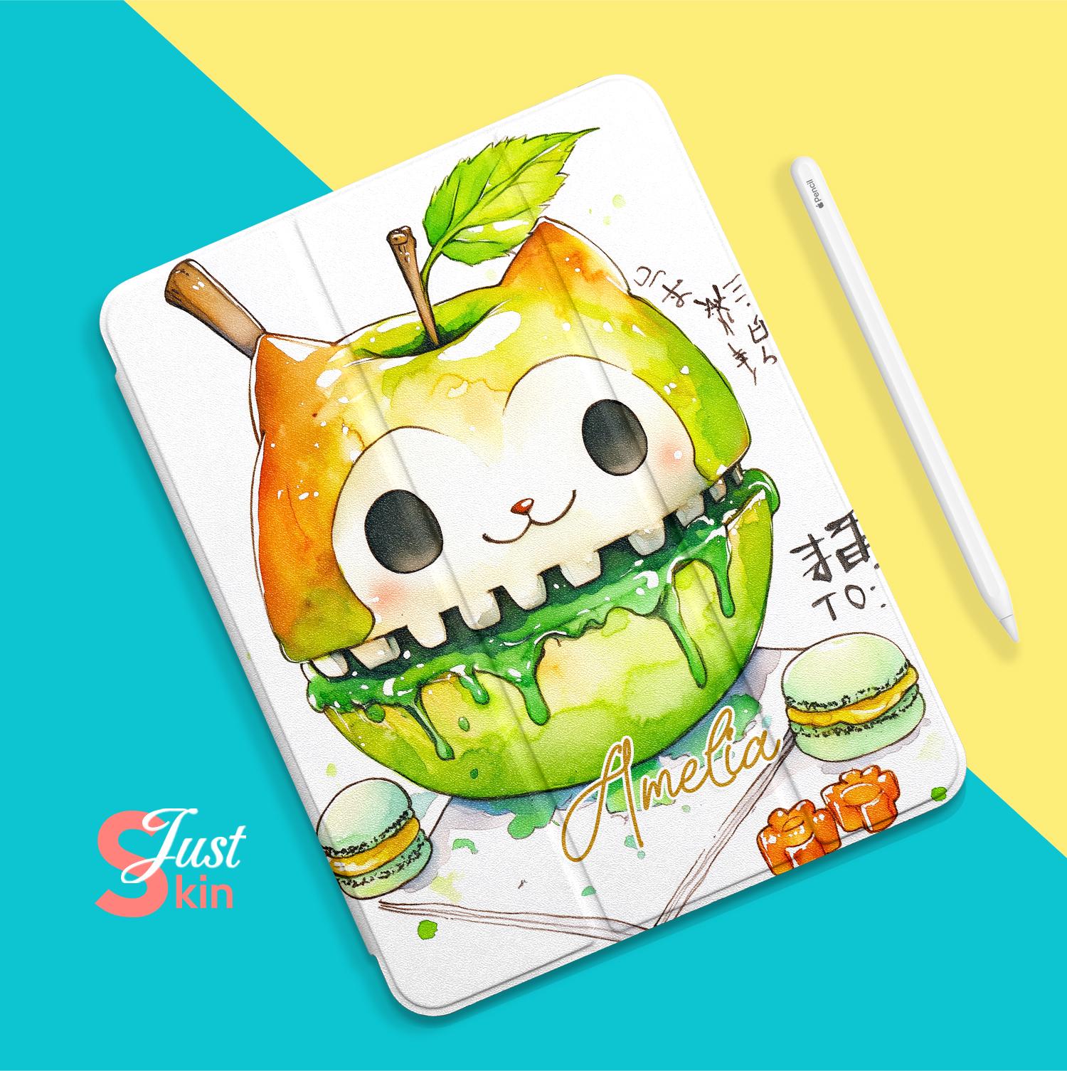 Mignonne coque Ipad Pro tendance Fruit Cat Paradise Coque Ipad pour Ipad2/3/4-9,7" Pro2020/2021-11" Ipad102022-10.9"Ipad Air 4/5-10,9" Iapd Cover