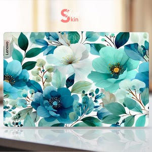 Lenovo Yoga Slim 6 14Iap8 Laptop Protective Film Name Customizable Unique Gift for Wife Elegant Floral Design for Thinkpad Ideapad Series