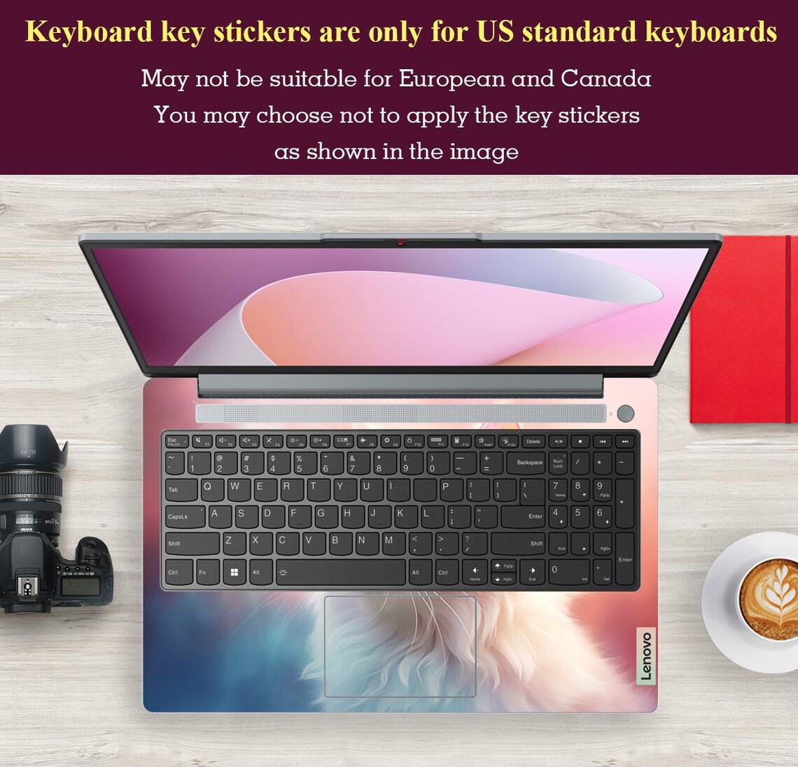 Lenovo Thinkpad Laptop Pink Background White Cat Pattern Custom Gift ...