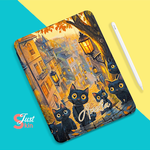 Ipad 10Th Generation Case &quot;Cat Party in Old Town&quot; for Ipad Air-11&quot; Ipad Mini 6-8&quot;, Pro2022-12.9&quot;Ipad Air4/5-10.9&quot;Ipad Pro 2024-11&quot;