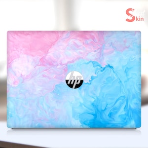 Hp Skin, 15 Inch Laptop, Customizable Gift, Personalised Blue Marble Vinyl Decal For Spectre Envy Pavilion Victus Omen Zbook Elite Probook