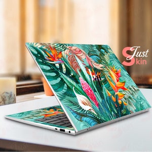 Hp Envy Laptop Skin, Pre-Cut Personalized Flower Pattern Design Vinyl Decal for Spectre Envy Pavilion Victus Omen Zbook Elite Probook