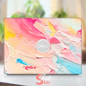 Dell Notebook, Protectant Skin, Pink Paiting Design, Couple Gift Ideas, Cute Vinyl Decal Fits Dell Xps Latitude Inspiron Vostro Precisio