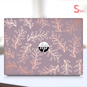Hp Omenibook X Flip Laptop 14-Fm Skins Benutzerdefinierte Aufkleber Rose Gold Blumen Vinyl Aufkleber für Spectre Envy Pavilion Victus Omen Zbook Elite Probook