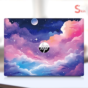 Hp Laptop Skin, Abstract Rainbow Smudge Design Distinctive Unique Gift Vinyl Decal for Spectre Envy Pavilion Victus Omen Zbook Elite Probook