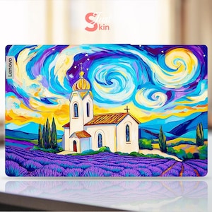 Personalisierte Dell Xps Skin Schutzfolie Jubiläum Geschenk Ölgemälde Märchenschloss Design für Dell Latitude Inspiron Vostro Precisio