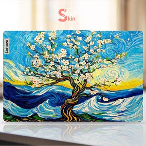Lenovo Yoga Laptop Skin Abstract Oil Painting Flower Tree Personalized Gift Vinyl Decal For Legion Yoga Thinkpad Thinkbook Ideapad series