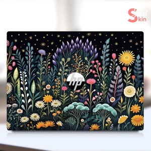 Hp Notebook Skin, Personalized Aesthetic Botanical Design Vinyl Decal for Spectre Envy Pavilion Victus Omen Zbook Elite Probook