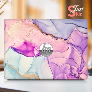 Hp Laptop Skin, Hp Spectre X360 Skin,Personalized Pink Marble Texture Vinyl Decal for Spectre Envy Pavilion Victus Omen Zbook Elite Probook
