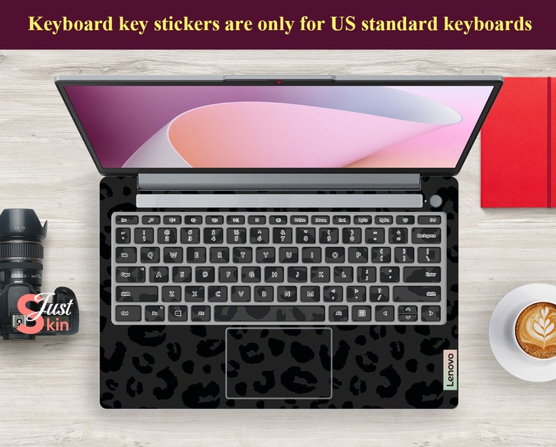 Stickers For Laptop, Unique Best Gift Leopard Print Design Cool Universal Vinyl Decal For Legion Yoga Thinkpad Thinkbook Ideapad Series zdjęcie 4