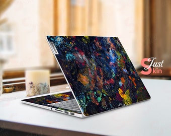 Lenovo Simple Decor Skin, aangepaste cadeaus voor hem zwarte abstracte schilderkunst coole vinyl sticker voor legioen yoga Thinkpad Thinkbook Ideapad serie