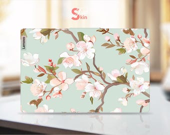 Lenovo Computer Skin Pink Flower Design Customizable Gift Vinyl Decal for Legion Yoga Thinkpad Thinkbook Ideapad Series
