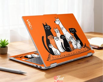 Housewarming Gift Dell Sticker Series 16 Dog Lenovo 2 in 1 Laptop Personalized Macbook Skin Orange for Latitude Yoga Hp Onmibook Asus Acer