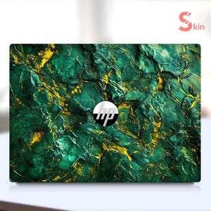 Hp Laptop Skins Protective Decals Unique laptop Decorations Turquoise Pattern for Spectre Envy Pavilion Victus Omen Zbook Elite Probook