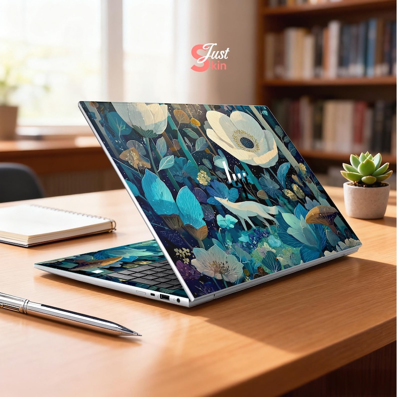 Hp 17,3-Zoll-Laptop 17-Cn Aufkleber Pflanze Dell Haut Blumen Welt kundenspezifischer Vinylaufkleber für MacBook Latitude Lenovo Notepad Probook Zbook Bild 4