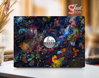 Hp Laptop Skin Elitebook Pre-Cut Abstract Personalized Oil Painting Vinyl Decal for Spectre Envy Pavilion Victus Omen Zbook Elite Probook