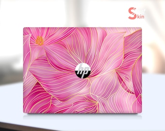 Hp Laptop Sticker Personalized Pink Lotus Flower Gift for Mother Vinyl Decal for Specter Envy Pavilion Victus Omen Zbook Elite Probook