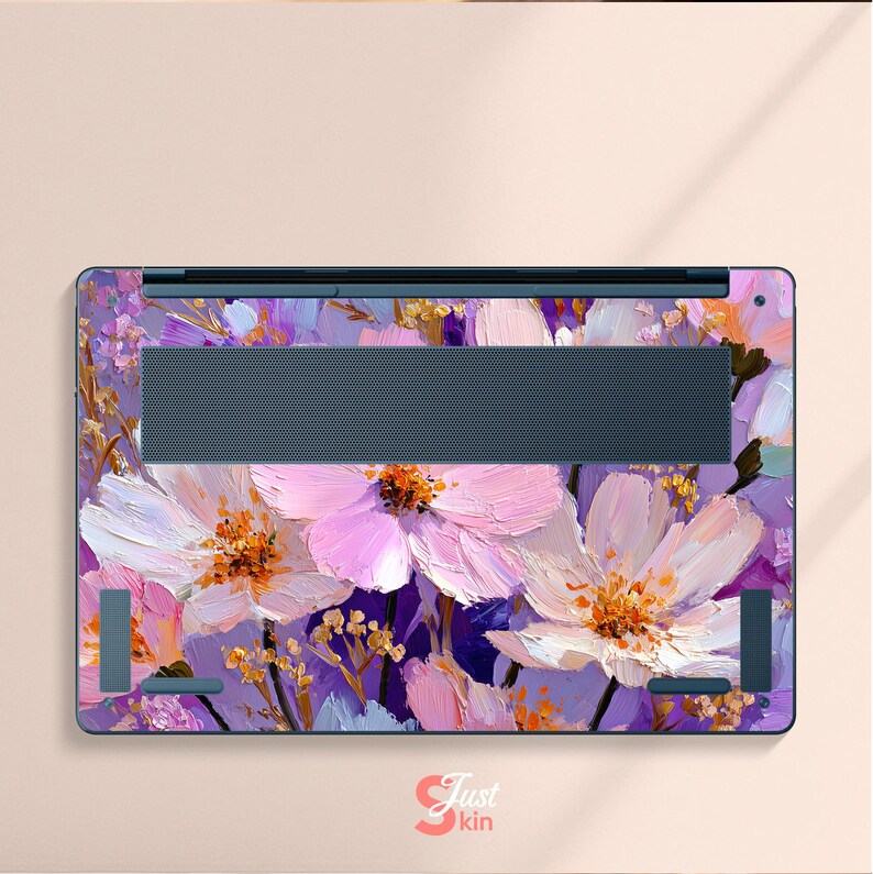 Lenovo Art Sticker Dell Keyboard Skin Purple Flower Designed Vinyl ...