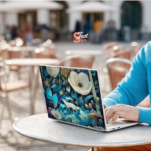 Adesivi per laptop HP da 17,3 pollici 17-CN, motivo: pianta, skin per Dell, motivo: fiore, mondo, decalcomania in vinile personalizzata per Macbook Latitude, Lenovo Ideapad, Probook, Zbook
