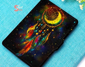 Kindle Cover Sticker mit Dreamcatcher Design und Auto Wake Strap, Kompatibel mit Kindle Colorsoft,Kobo Clara Color,Kobo Clara 2E ,RS23CV