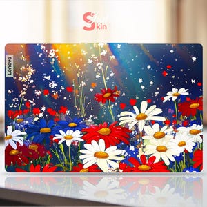 Lenovo laptop skins Personalized aesthetic gifts for friend Sunshine on sunflowers design for Legion Yoga Thinkpad Thinkbook Ideapad series