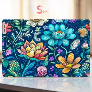 Lenovo Laptop Skin Gift For Colleagues Work In The Garden Blooming Flowers Design For Legion Yoga Thinkpad Thinkbook Ideapad Series