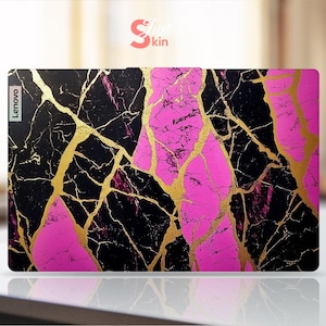 Lenovo Laptop Protective Skin Personalized Purple And Black Tear-Off Vinyl Decal For Legion Yoga Thinkpad Thinkbook Ideapad Series