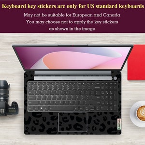 Stickers For Laptop, Unique Best Gift Leopard Print Design Cool Universal Vinyl Decal For Legion Yoga Thinkpad Thinkbook Ideapad Series zdjęcie 5