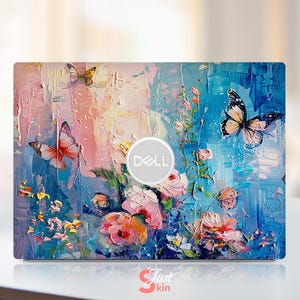 Dell-datordekal Anpassad personlig oljemålning Fjärilsgåva Heltäckande vinyldekal för XPS Latitude Inspiron Vostro Precisio-serien