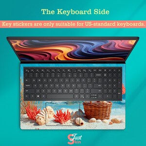 Dell Pro 14 Plus Pb 14250 Laptop Decal MacBook Accessories Lenovo Skin Hp Stickers Beach Design for Xps Yoga Ideapad Probook Birthday Gifts image 5