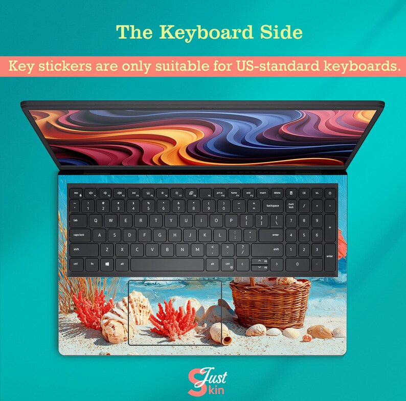 Dell Pro 14 Plus Pb 14250 Laptop Decal MacBook Accessories Lenovo Skin Hp Stickers Beach Design for Xps Yoga Ideapad Probook Birthday Gifts image 5